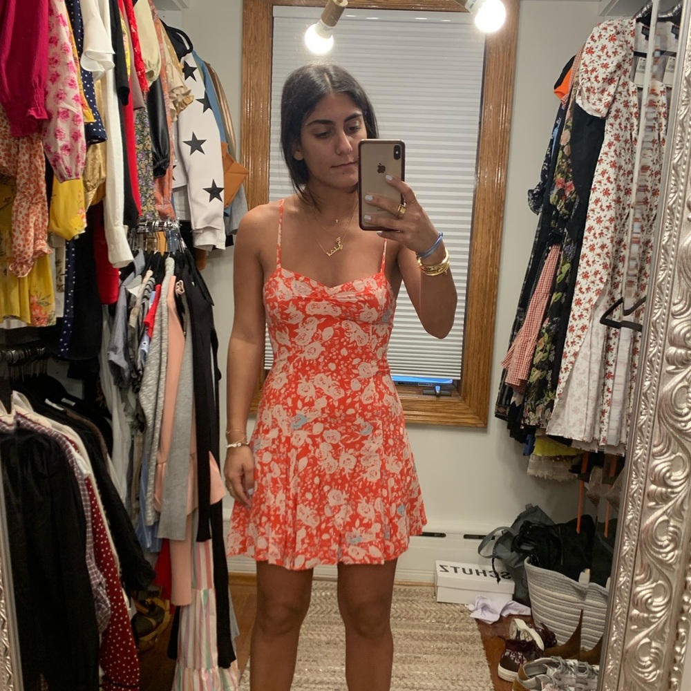 free people dress with slightly open back